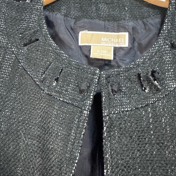 Michael Kors Black Textured Blazer - Picture 4 of 6